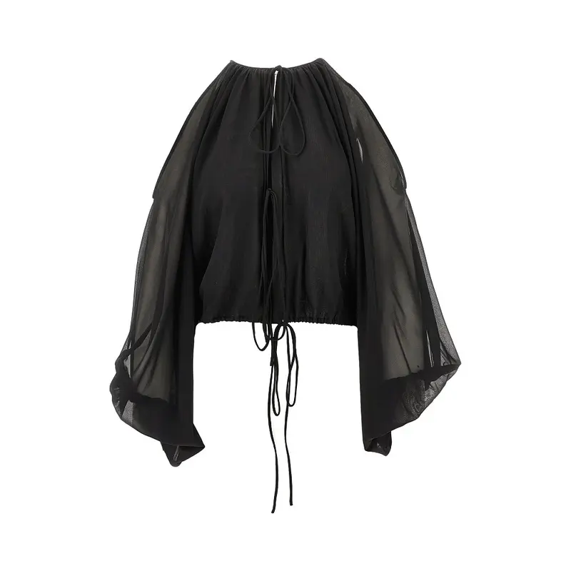 Blusa 'Vesta' in georgette stretch