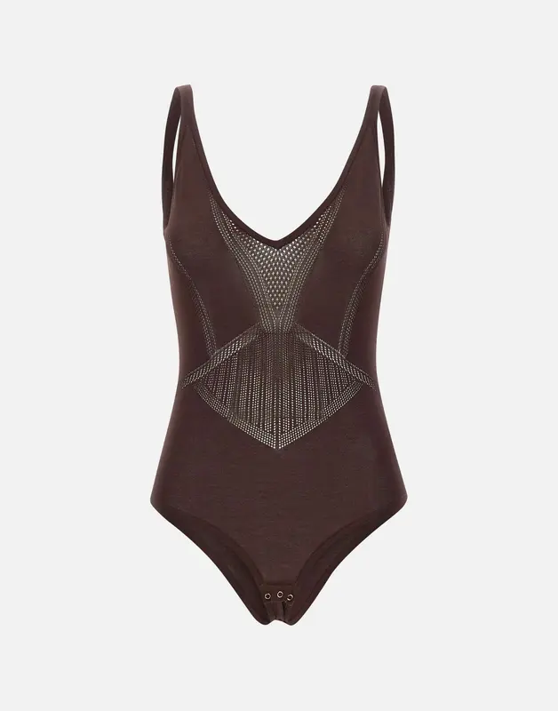 Body in maglia traforata