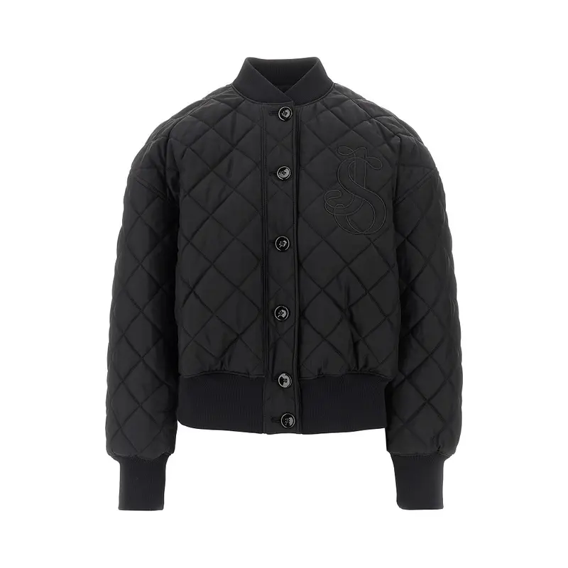 Bomber imbottito in twill trapuntato