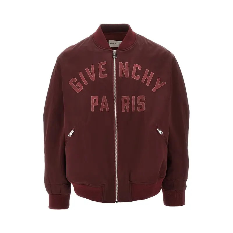 Bomber in satin con patch 'Givenchy Paris'