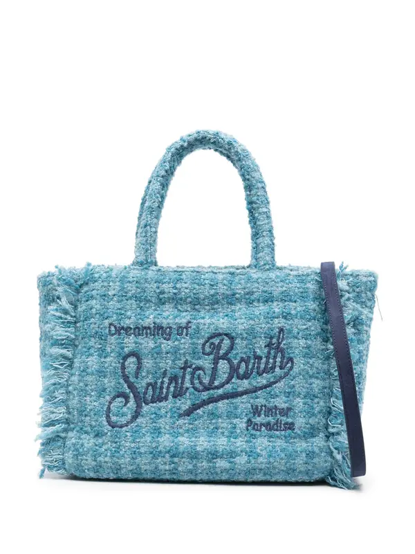 Borsa a Mano Colette con Frange / Celeste
