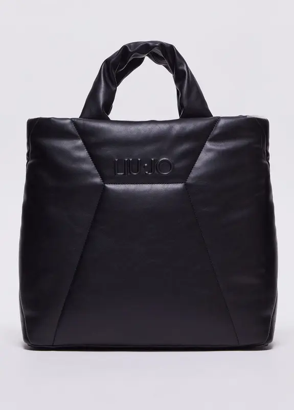 Borsa a Mano con Logo / Nero
