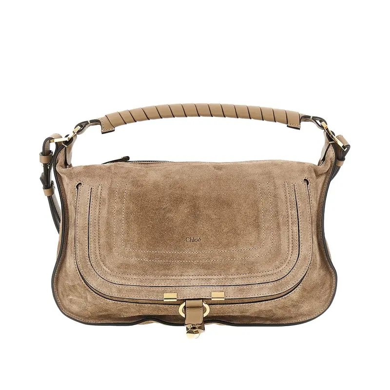 Borsa a spalla 'Marcie' piccola in suede