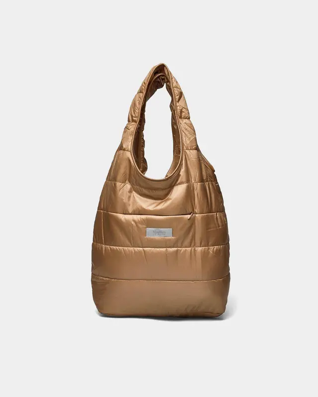 Borsa a spalla Pia nylon cammello