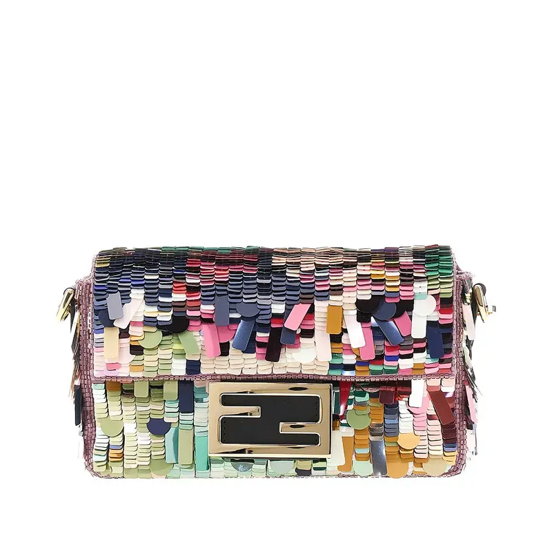 Borsa 'Baguette' mini in paillettes