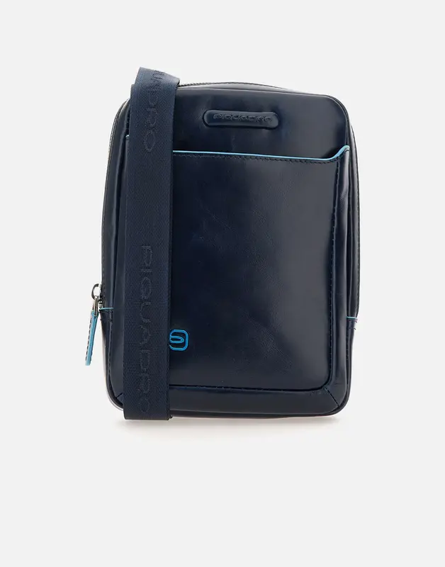 Borsa "Blue Square" in pelle