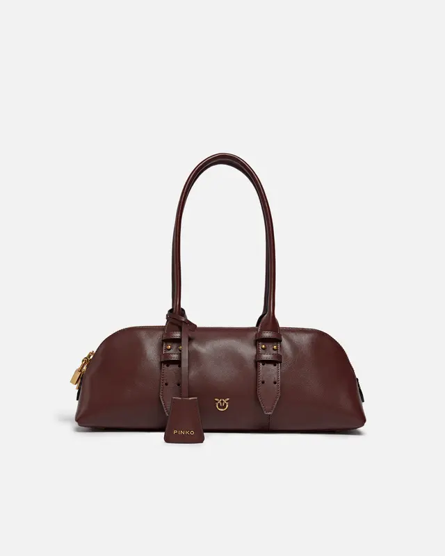 Borsa Grande a Spalla Escape in Pelle / Bordeaux