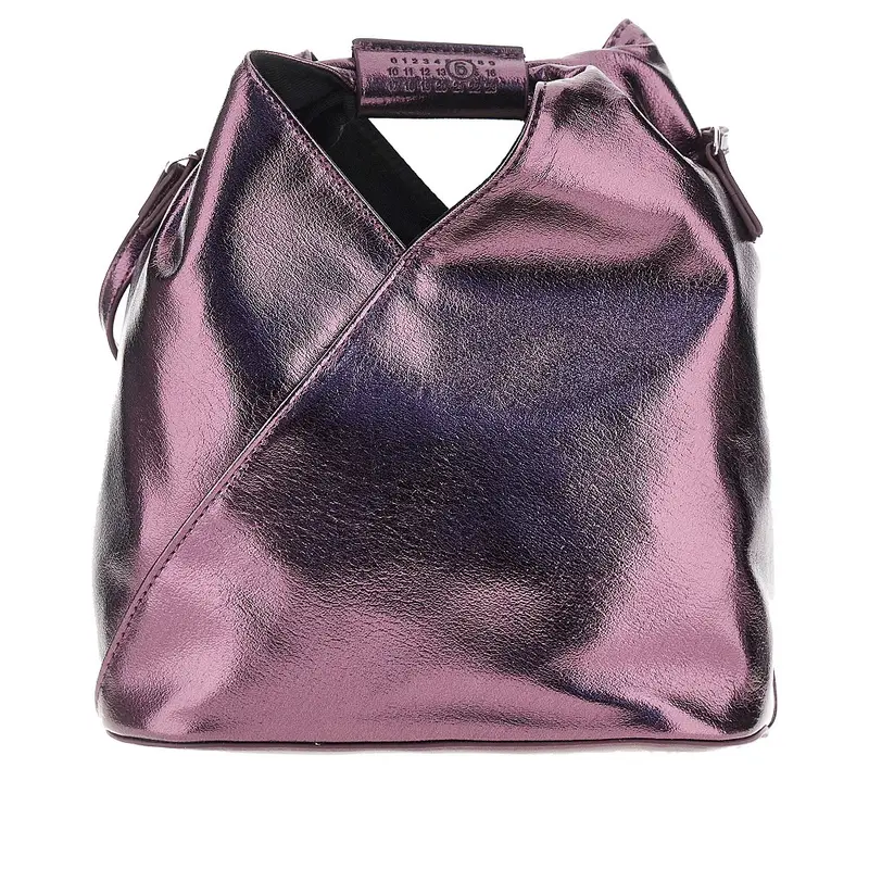 Borsa 'Japanese' in ecopelle metallizzata