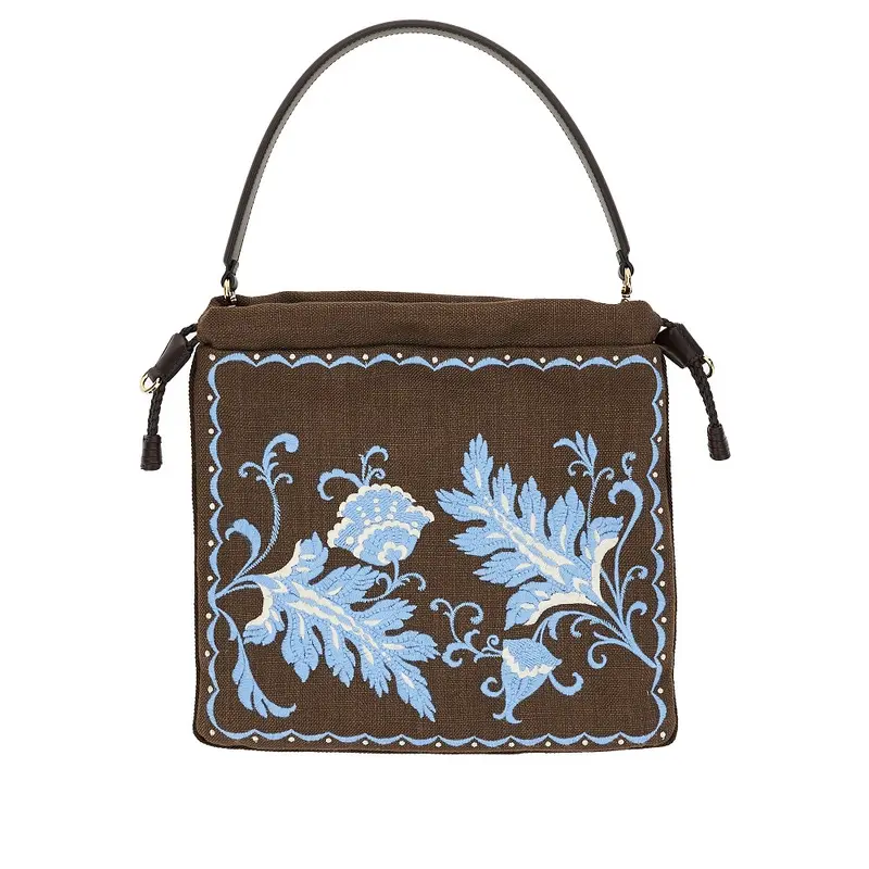 Borsa 'Kalispera media' con ricami
