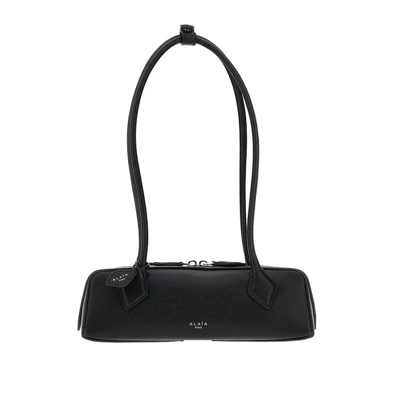 Borsa 'Le Teckel' piccola in pelle granata