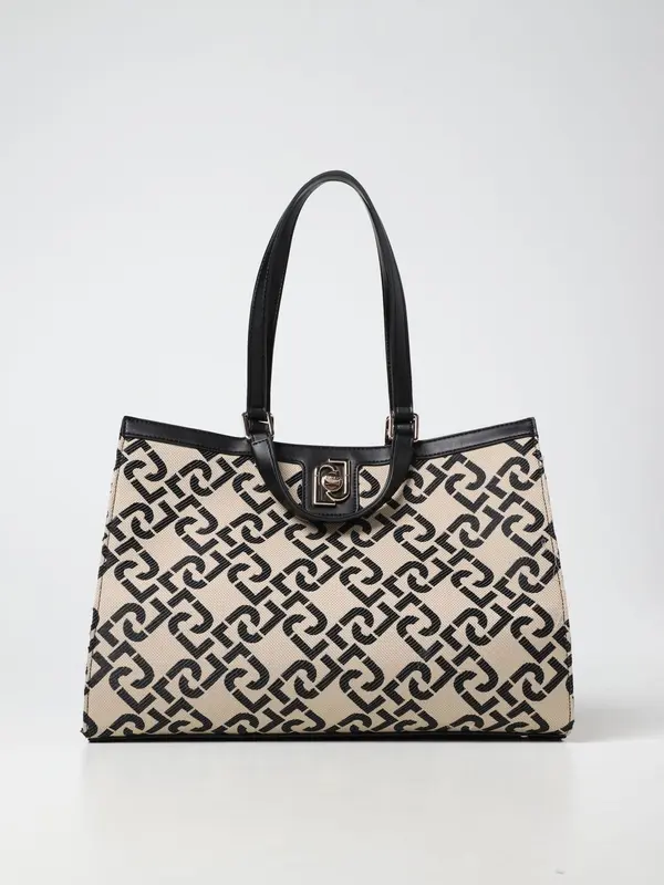 Borsa Liu Jo in Tessuto Monogram / Nero