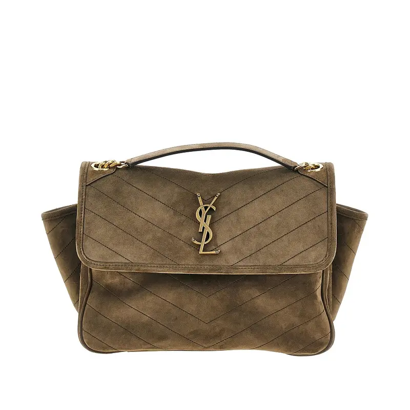 Borsa 'Niki Tripouch' in pelle scamosciata