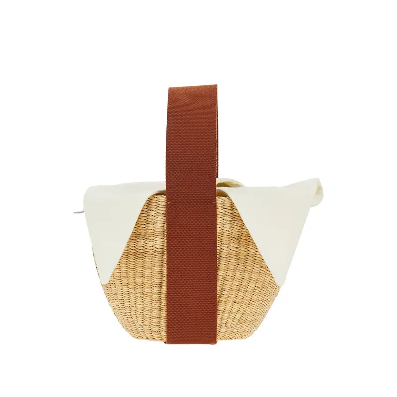 Borsa 'Nona' mini in paglia