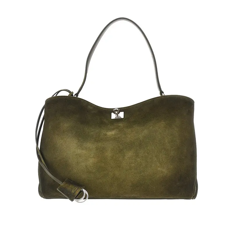 Borsa 'Rodeo' media in pelle scamosciata