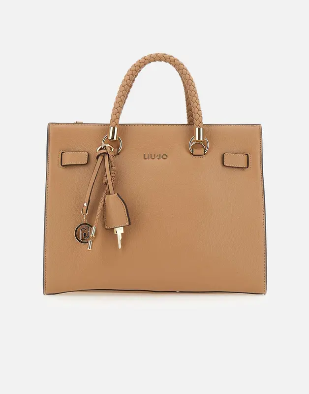 Borsa satchel media con charms
