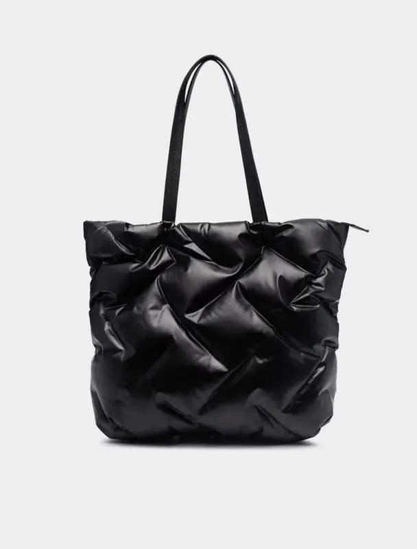 Borsa Shopping nylon trapuntata nera