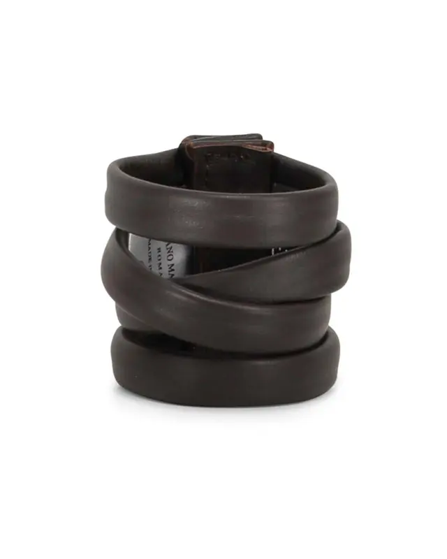 Bracciale 4 giri pelle moro