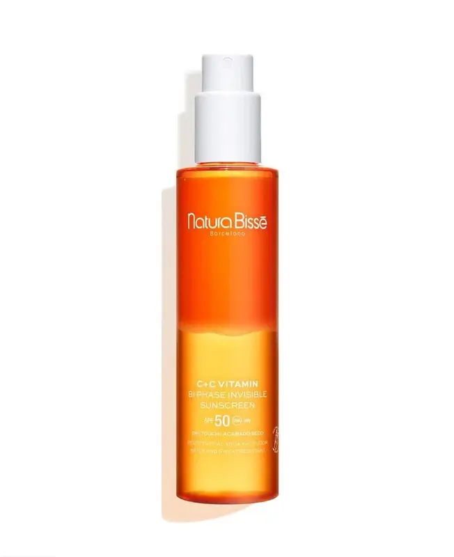 "C+C Vitamin SPF 50 Bi-Phase Invisible Sunscreen" 200ml