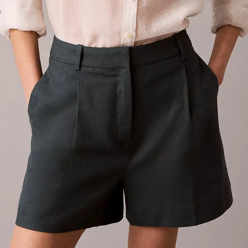 CALVIN KLEIN JEANS LINEN SHORT - ENTRY