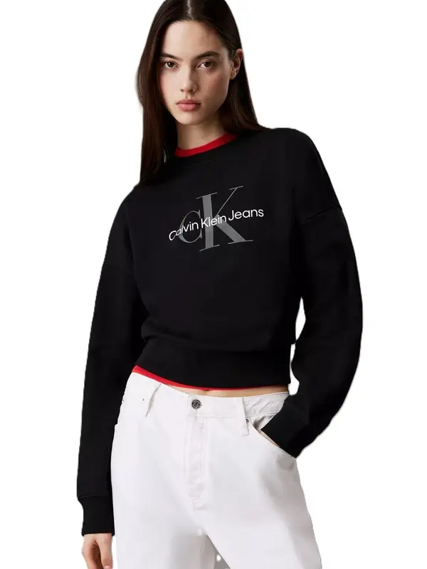 CALVIN KLEIN JEANS LS MONOLOGO FRENCH T