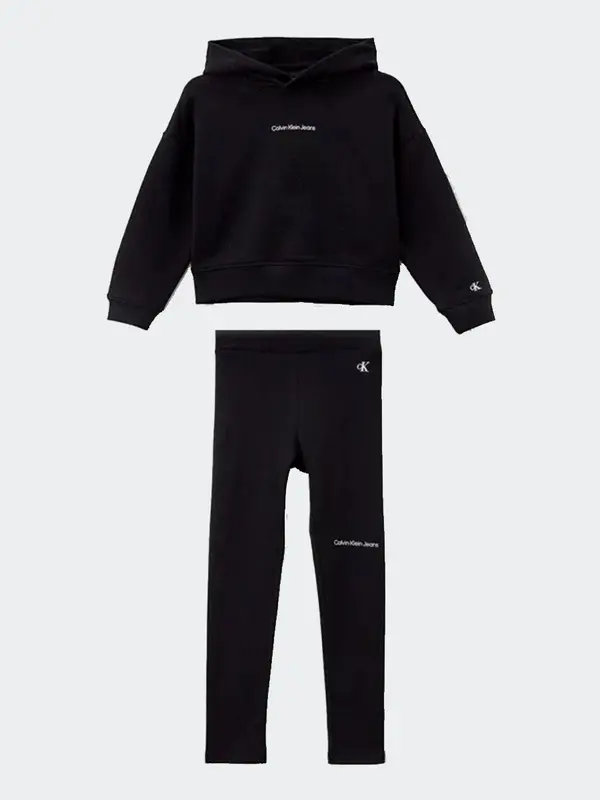 Calvin klein kids Tuta Composta da Felpa e Leggings