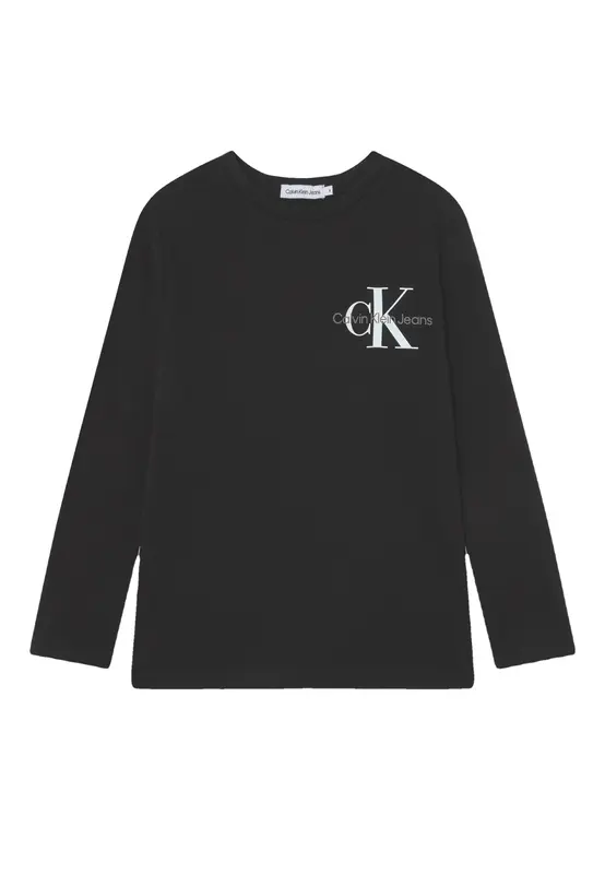 Calvin Klein T-Shirt Manica Lunga con Logo Bambino