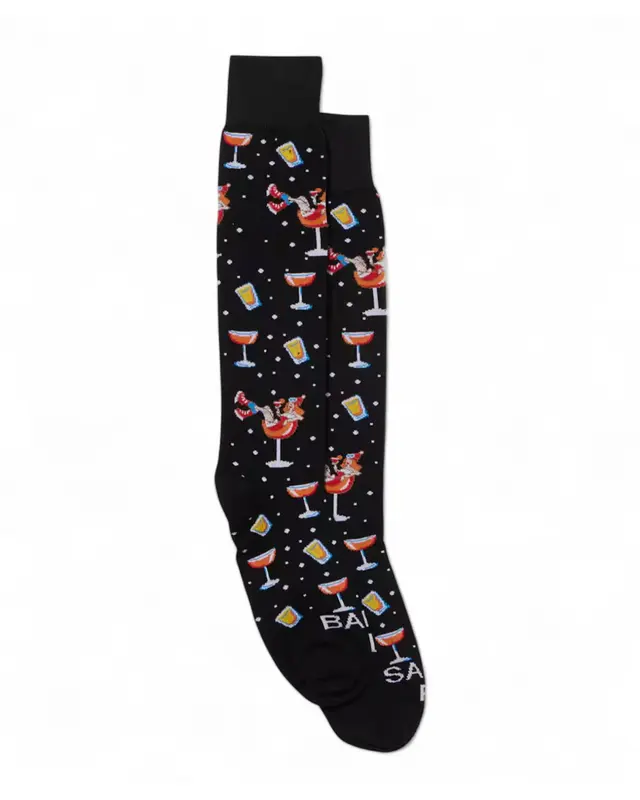 Calzini Drink Lady jacquard nero
