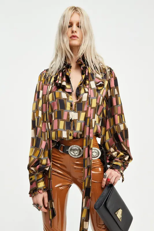 Camicia Aniye By con stampa / Marrone
