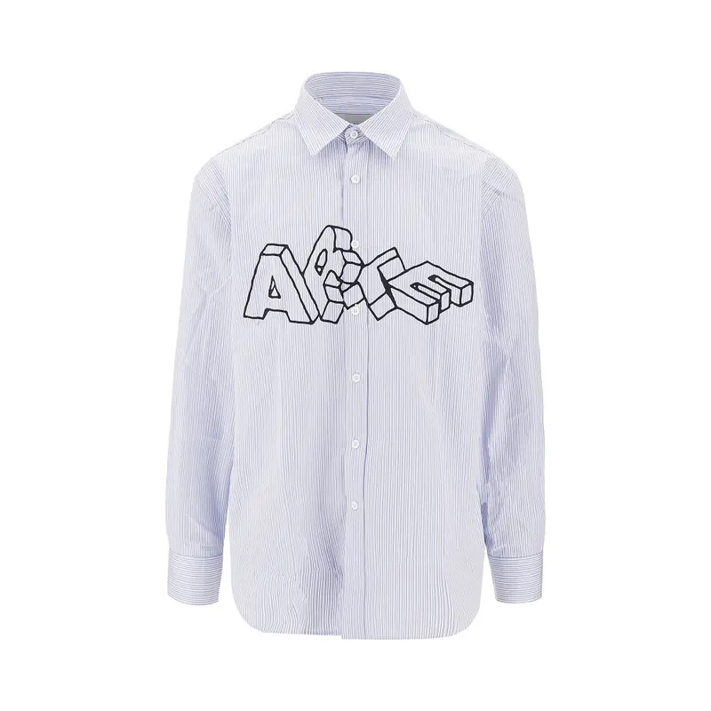 Camicia 'Arte Blocks' in popeline di cotone