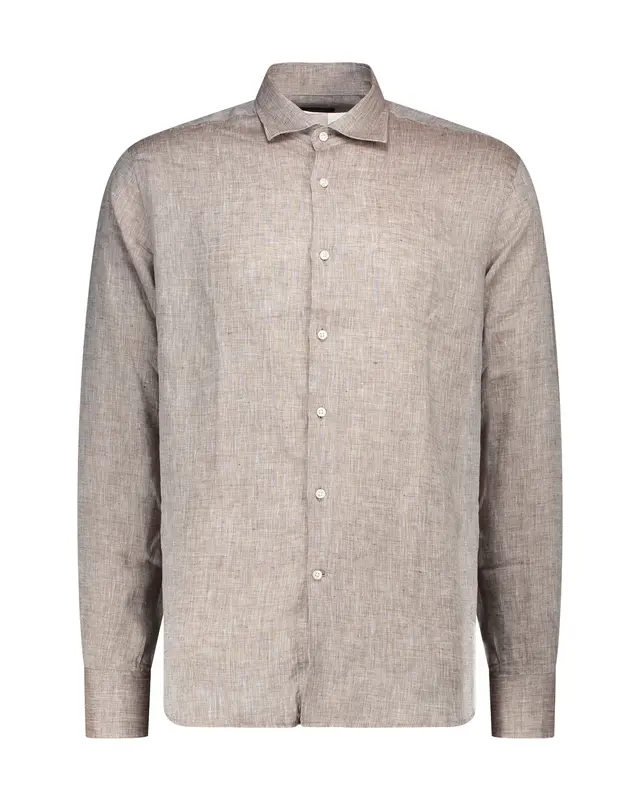 Camicia Arthur lino tortora