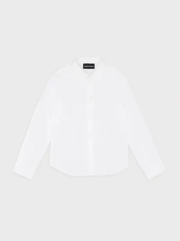 Camicia bianca per ragazzi manica lunga