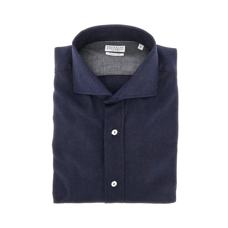Camicia in cotone e lyocell
