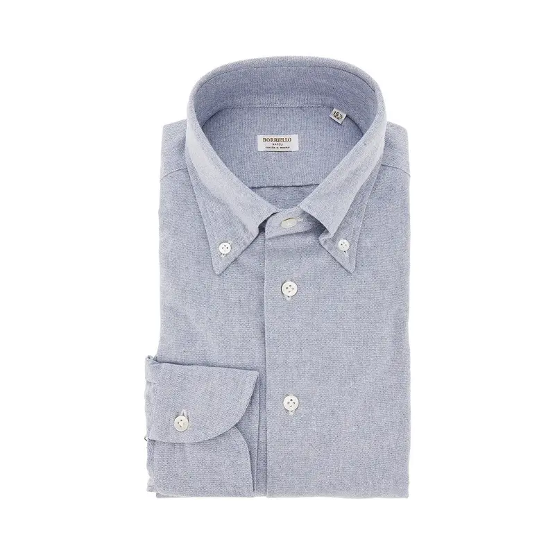 Camicia in cotone effetto denim