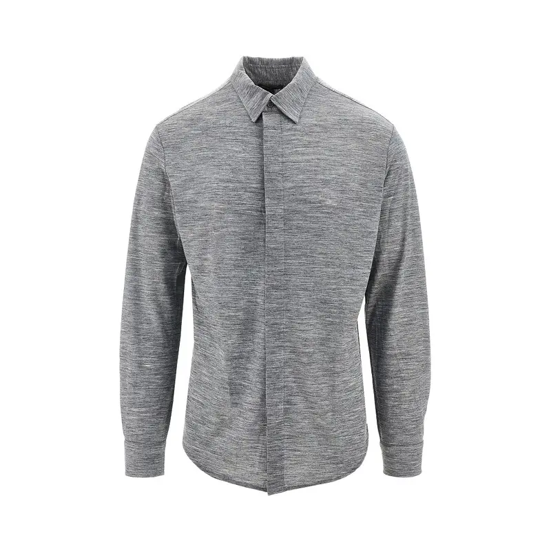 Camicia in jersey di lana