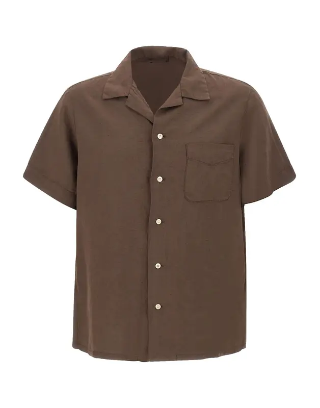 Camicia in lino e cotone