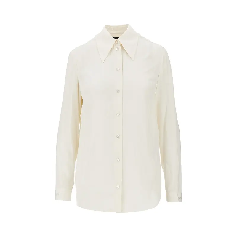 Camicia in seta jacquard