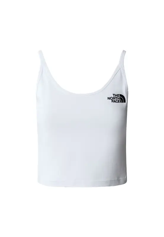 Canotta corta in vita da donna Bianco