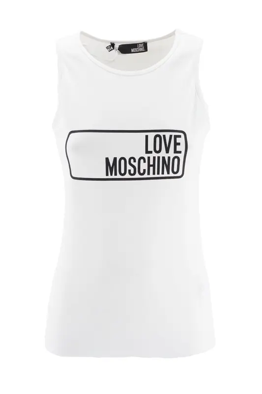 Canotta Love Moschino con Logo / Bianco