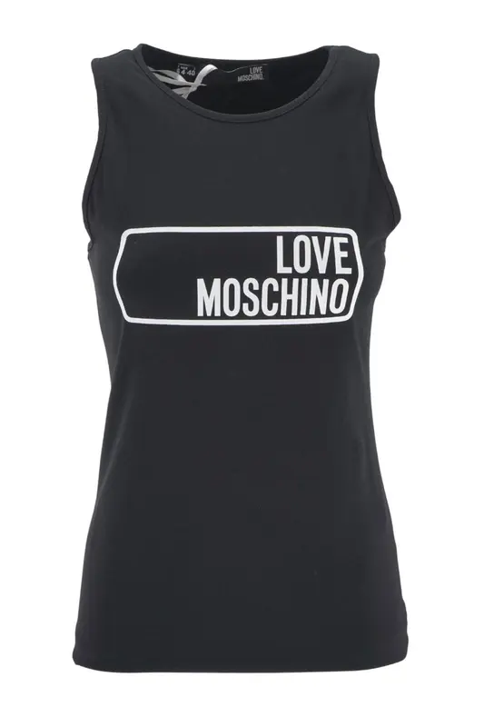 Canotta Love Moschino con Logo / Nero