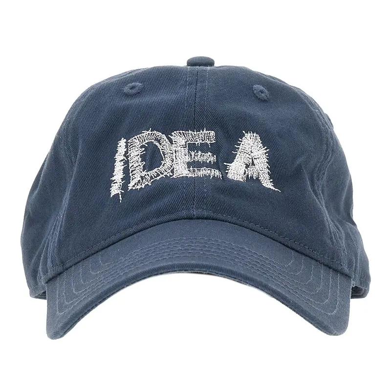 Cappello baseball ricamato in cotone organico