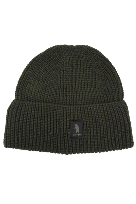 Cappello con Risvolto e Logo / Verde