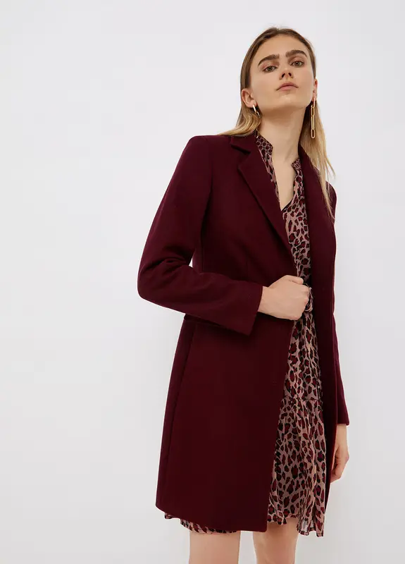 Cappotto Liu Jo con Spilla / Bordeaux