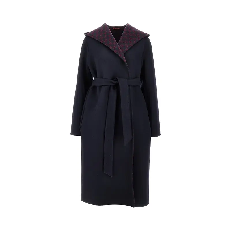 Cappotto reversibile in lana e seta