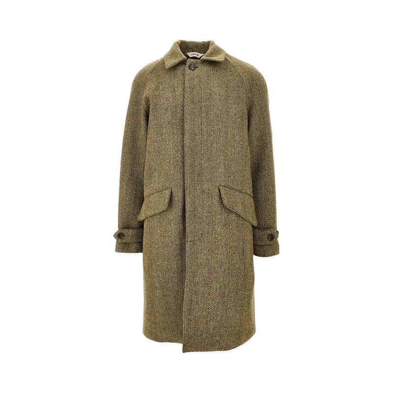 Cappotto 'Wright' in lana chevron