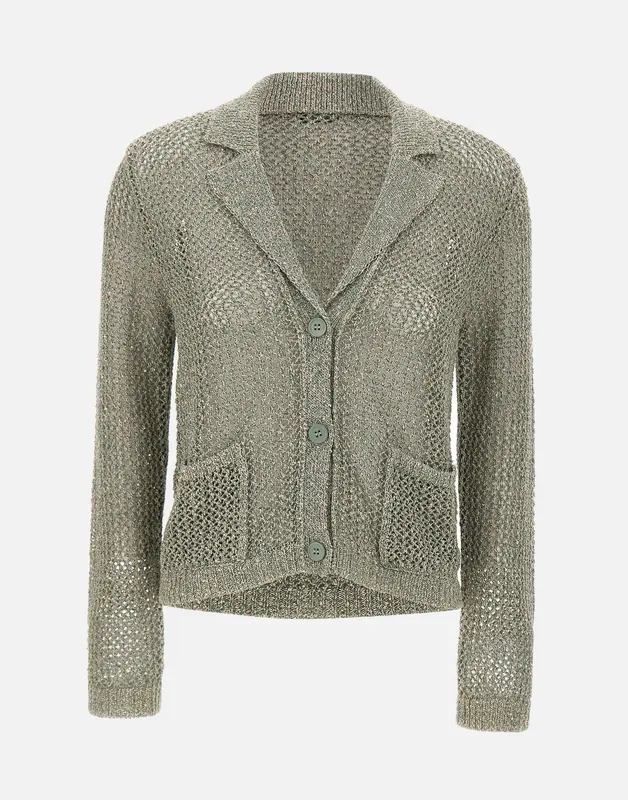 Cardigan con micro paillettes