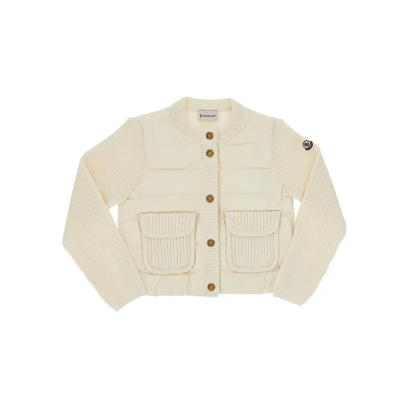 Cardigan in maglia e microfibra imbottito - KIDS