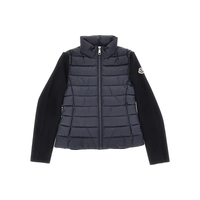 Cardigan in nylon e maglia stretch