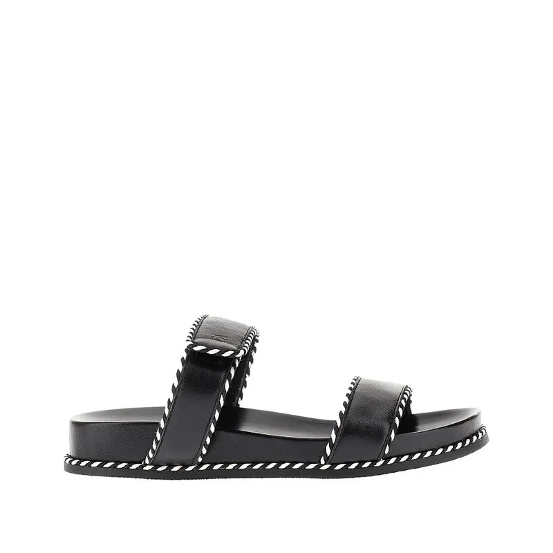 Ciabatta double strap-in nappa
