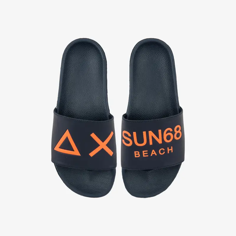 Ciabatta Sun 68 con Logo / Blu