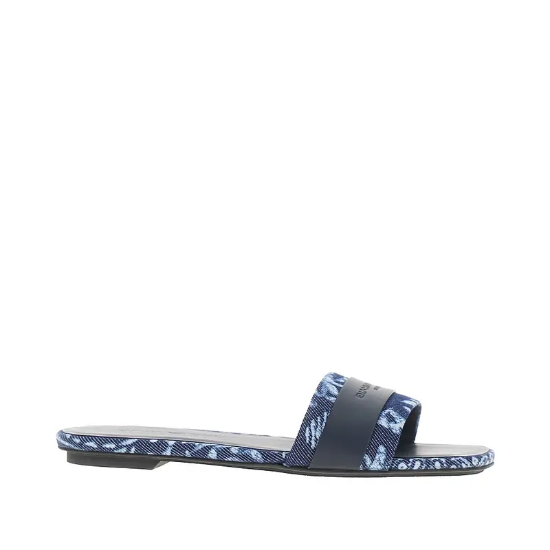 Ciabatte in tela con motivo Bandana jacquard